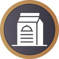 Prepackaged Food Creative Icon Design vector