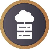 Cloud Storage Creative Icon Design vector