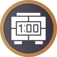 Digital Clock Creative Icon Design vector