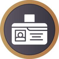 Identification Card Creative Icon Design vector