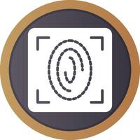 Fingerprint Scan Creative Icon Design vector