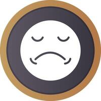 Sad Creative Icon Design vector