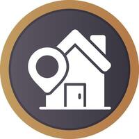 Home Location Creative Icon Design vector