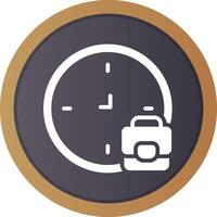 Work Time Boundaries Creative Icon Design vector