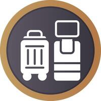 Self Check In Creative Icon Design vector