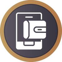 Mobile Wallet Creative Icon Design vector