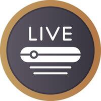 Live Stream Creative Icon Design vector