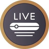 Live Stream Creative Icon Design vector