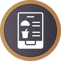 Digital Inflight Menu Creative Icon Design vector