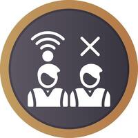 Digital Divide Creative Icon Design vector