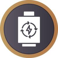 Rechargeable Battery Creative Icon Design vector