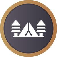 Tent Creative Icon Design vector