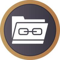 Link Folder Creative Icon Design vector