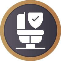 Bathroom Safety Creative Icon Design vector