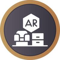 Ar House Decoration Creative Icon Design vector