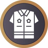 Police Uniform Creative Icon Design vector