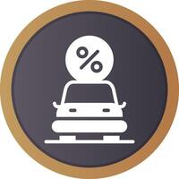 Car Loan Creative Icon Design vector