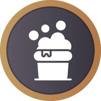 Cleaning Bucket Creative Icon Design vector