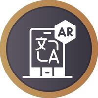 Ar Translation Creative Icon Design vector