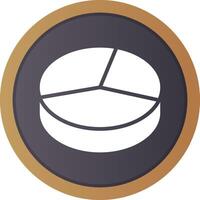 3D Pie Creative Icon Design vector