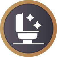 Bathroom Cleaning Creative Icon Design vector