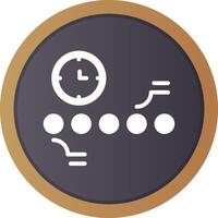 Circle Accent Timeline Creative Icon Design vector
