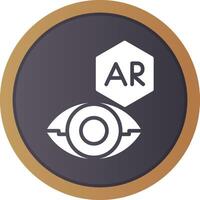 Ar Contact Lens Creative Icon Design vector