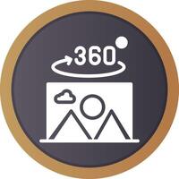 360 Degree Photo Creative Icon Design vector
