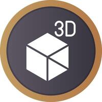 3D Object Creative Icon Design vector