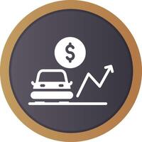 Car Loan Rates Creative Icon Design vector