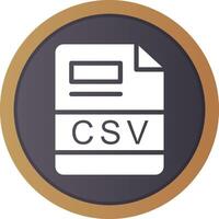 CSV Creative Icon Design vector