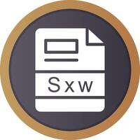 Sxw Creative Icon Design vector