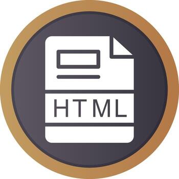 HTML Creative Icon Design vector