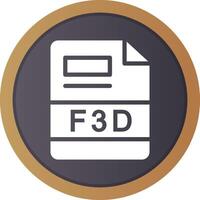 F3D Creative Icon Design vector