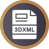 3DXML Creative Icon Design vector