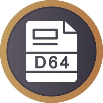 D64 Creative Icon Design vector