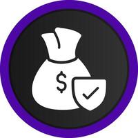 Money protection Creative Icon Design vector