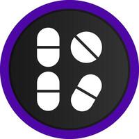 Pill Creative Icon Design vector