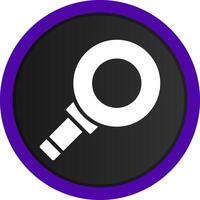 Magnifying Creative Icon Design vector