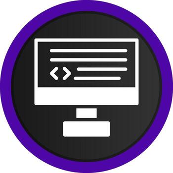 diseño de icono creativo de codificación vector