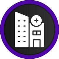 diseño de icono creativo de propiedad de hospital vector