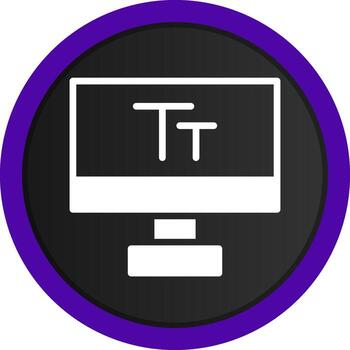 diseño de icono creativo de edición de texto vector