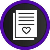 diseño de icono creativo de carta de amor vector