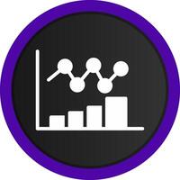 Bar Chart Creative Icon Design vector