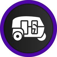 Rickshaw Creative Icon Design vector