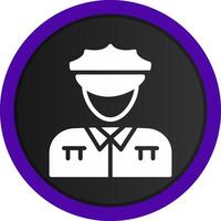 diseño de icono creativo de hombre policía vector