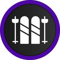 Skis Creative Icon Design vector