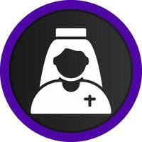 Nun Creative Icon Design vector