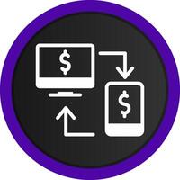 Online Transfer Creative Icon Design vector