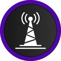 Radio Tower Creative Icon Design vector